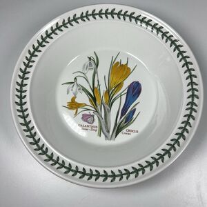 PORTMEIRION Botanic Garden Rimmed Dinner Bowl 8.5" SINGLE Snow Drop